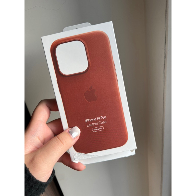 （全新）iphone14 pro MagSafe 原廠皮革保護殼