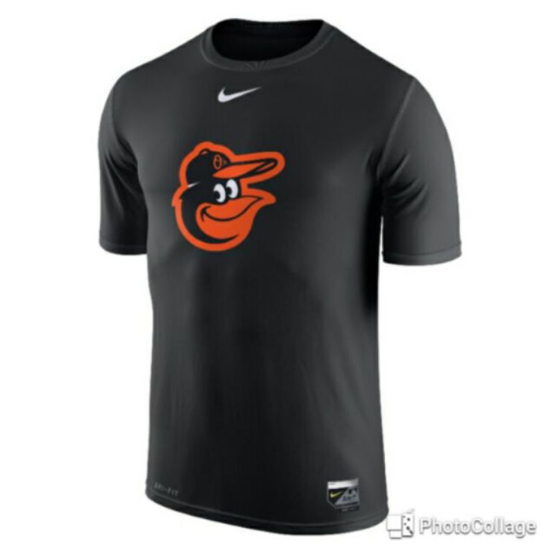 MLB球員版Baltimore Orioles Nike Pro 巴爾的摩金鶯隊 DRI FIT緊身衣 UA棒球實戰練習
