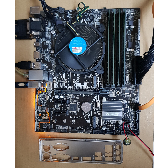 ASUS 華碩 PRIME B250M-A 主機板 1151腳位 有綁WINDOWS專業版數位授權 附擋板 B250