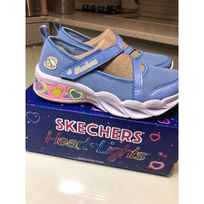 SKECHERS女童發亮 休閒鞋運動鞋