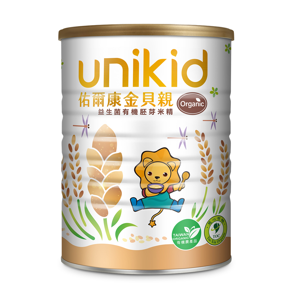 【UNIKID佑爾康金貝親】 益生菌有機胚芽米精450g【2罐組】-效期2023/11/17