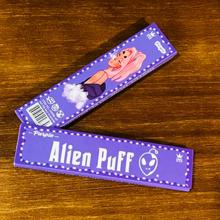 👽Alien Kingsize 108mm purple Rolling Paper 外星人 紫色 捲煙紙