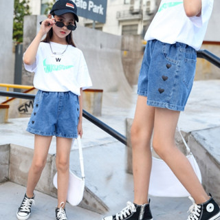 現貨 臺灣出貨 go cool shop女童 短褲 中大童 夏季 牛仔薄款 刺繡 短褲1120203