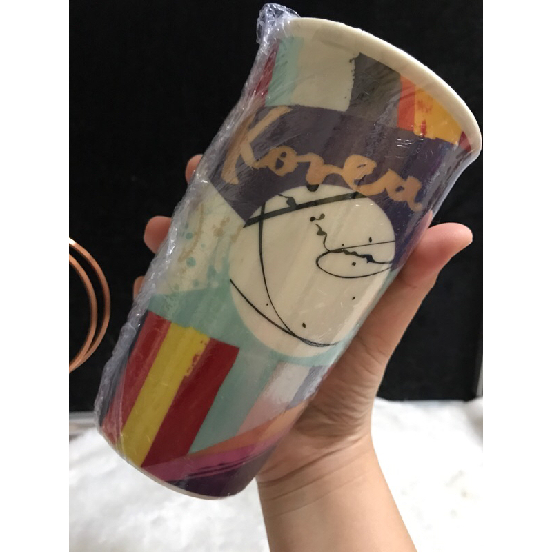 滑手愛出清 全新星巴克Starbucks韓國星空幾何2016 陶瓷杯355ml (12 fl oz)