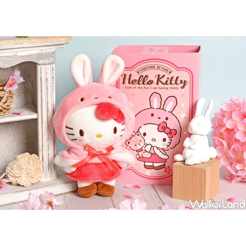 7-11超商活動 HELLO KITTY 兔年 5吋絨毛吊飾 兔兔斗篷 KT 凱蒂貓 三麗鷗 2023 玩偶 絨毛吊飾