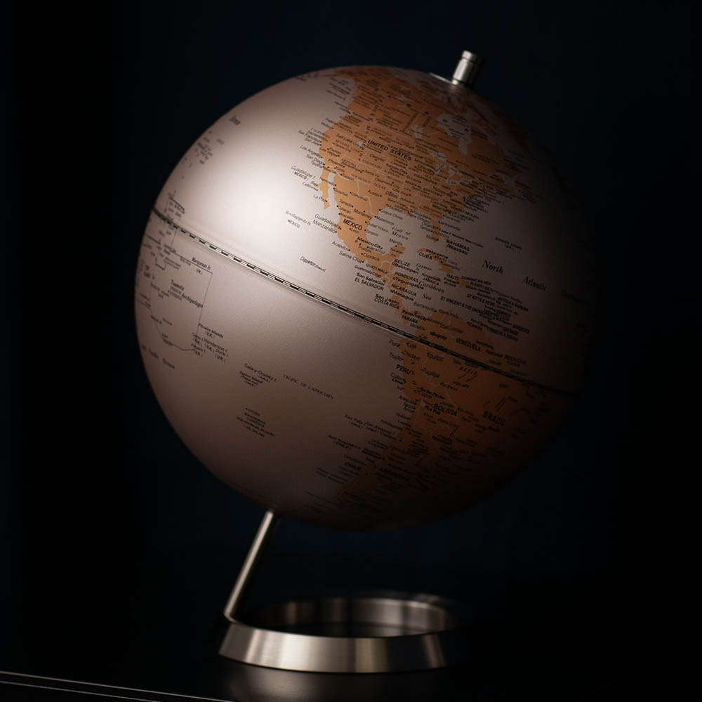 【SkyGlobe】10吋粉海金陸地地球儀《WUZ屋子-台北》10吋 擺飾 地球儀 教學 銀海金陸地 裝飾