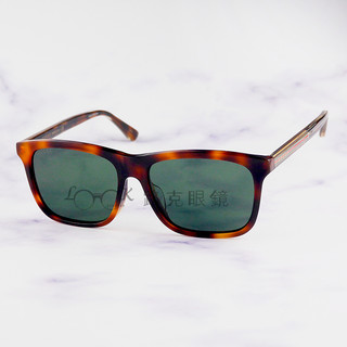 【LOOK路克眼鏡】Gucci 太陽眼鏡 琥珀 綠紅綠 GG0381SA 003