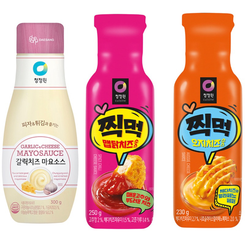 韓國代購❤️ 清淨園 辣雞起司醬 切達起司醬 蜂蜜玉米 大蒜起司蛋黃醬 YT 吃播沾醬 韓國直送