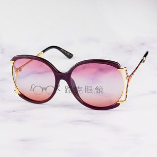 【LOOK路克眼鏡】Gucci 太陽眼鏡 大框 竹節 GG0594SA 003