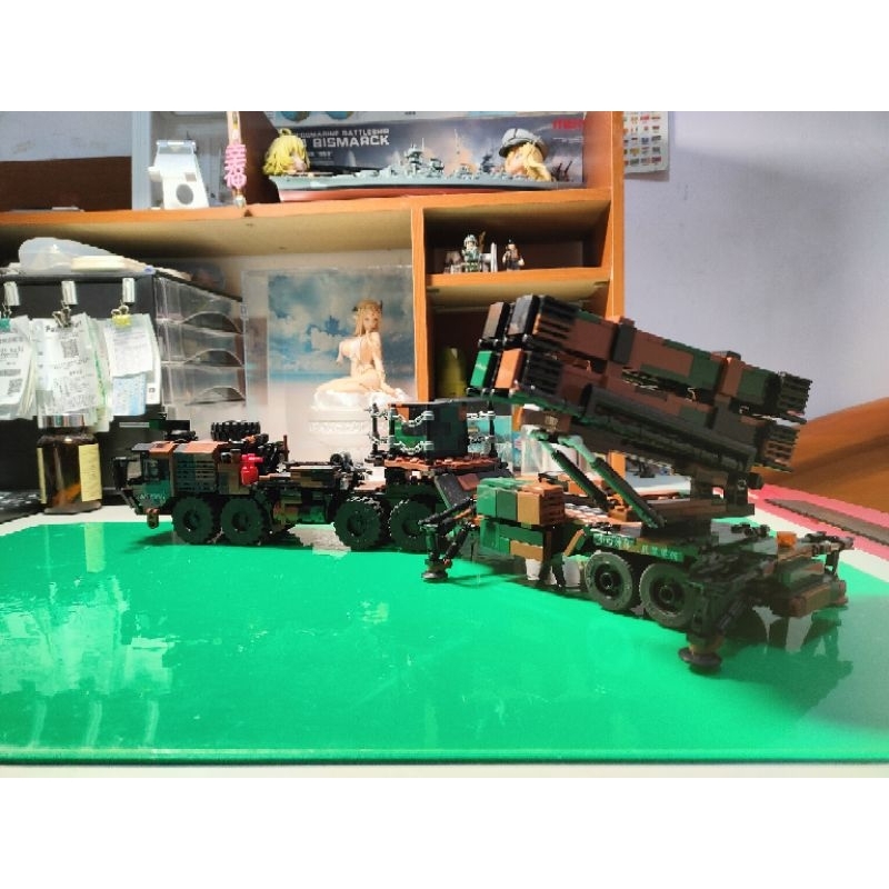 Lego MOC 樂高積木拼搭 軍事moc 中華民國 國軍台軍 美軍 愛國者三型飛彈防禦系統 發射車 M977 戰術卡車