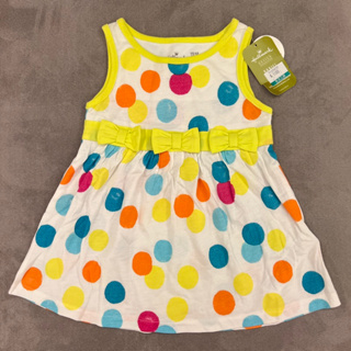 美國 Hallmark Babies童裝 女嬰點點圖案無袖洋裝