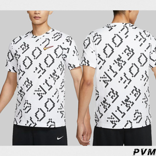 Nike男短袖 夏季新款 像素 小勾印花 運動休閒T卹 DJ1561-100