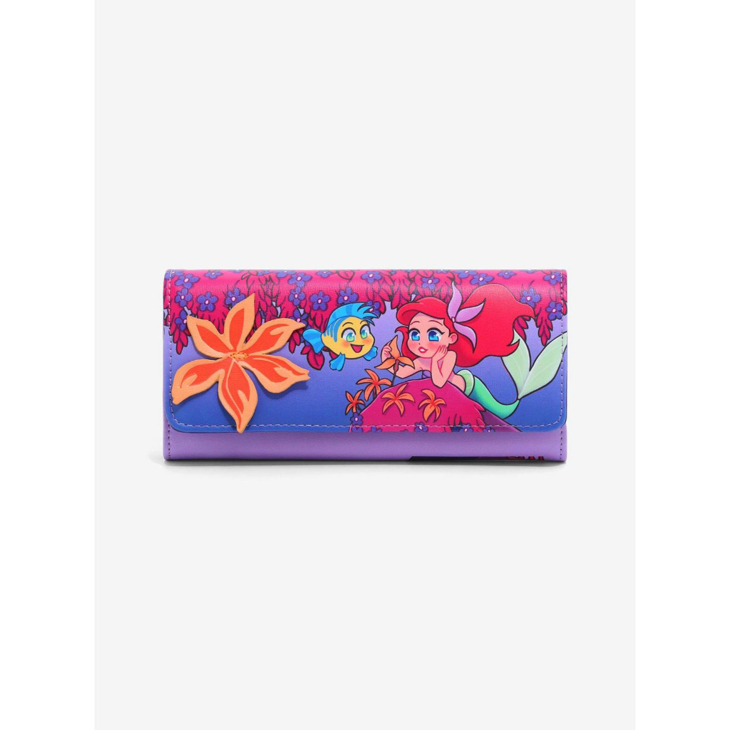 預購👍正版空運👍美國迪士尼 Little Mermaid Ariel 小美人魚 愛麗兒 皮夾 皮包 錢包 長夾