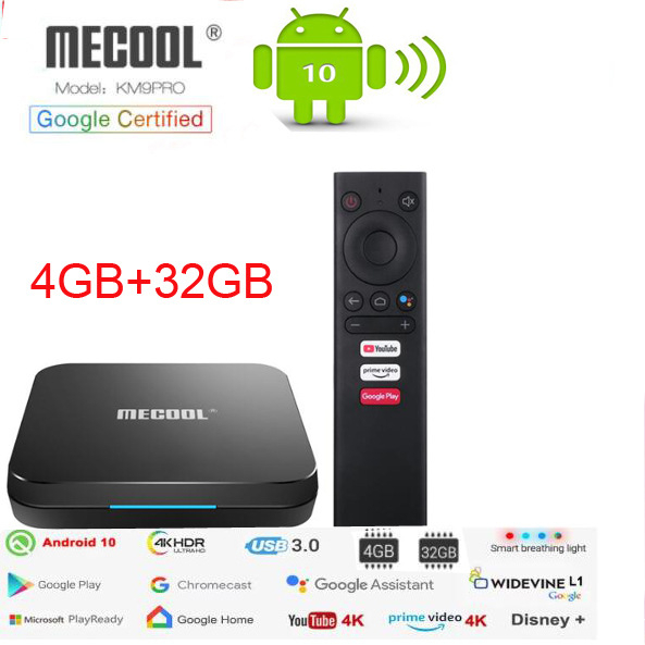 MECOOL KM9 PRO 安卓 10.0 S905X2 4K 2G+8G (GOOGLE認證內建NFX)電視盒