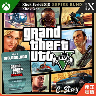 俠盜獵車手 5 XBOX GTA V GTA5 次世代 中文版 XBOX ONE SERIES X|S 鲨鱼卡 氪金