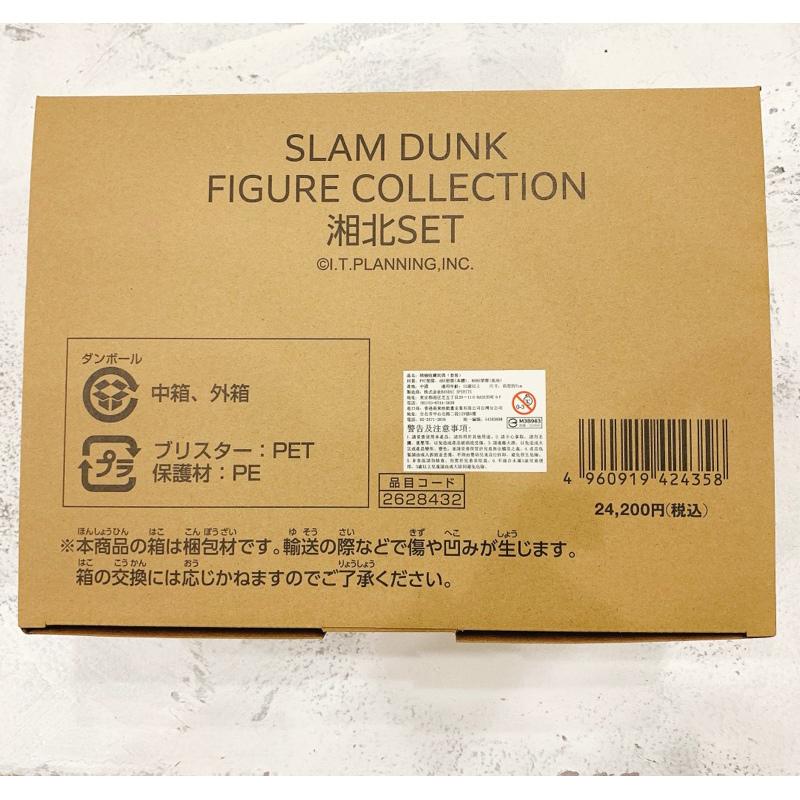 灌籃高手SLAM DUNK FIGURE COLLECTION湘北SET小公仔套組 外盒（無公仔只有外盒）