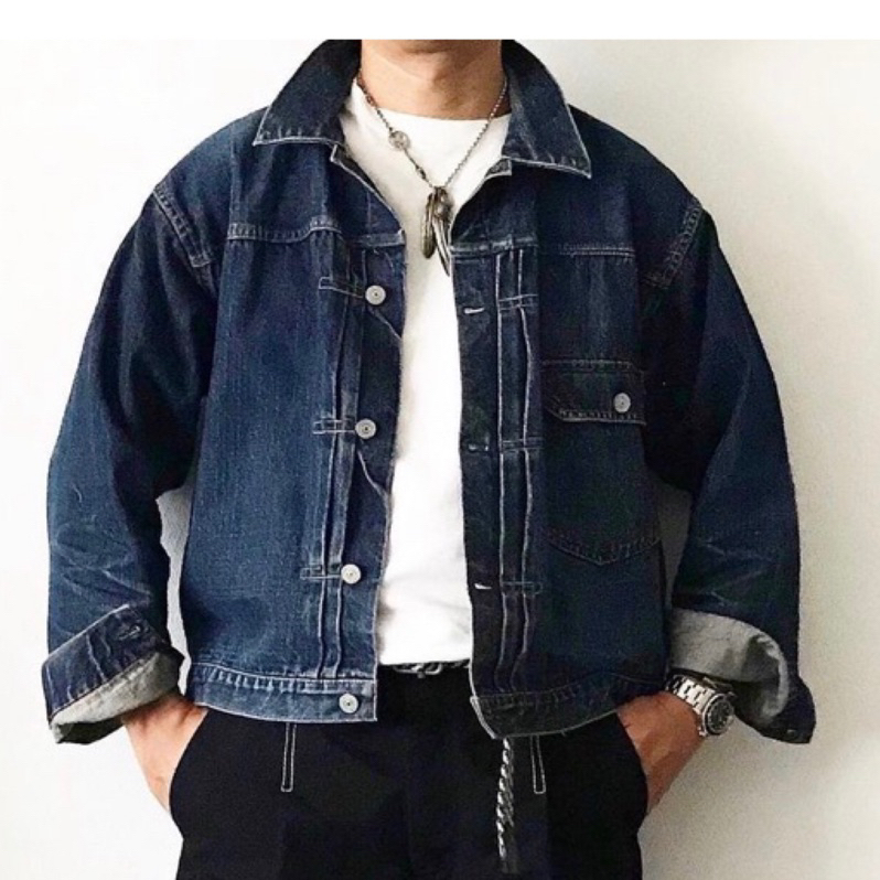 稀有品 日製 ■ EVISU ■ 初代 EVI’S 1506 1st TYPE DENIM JKT 刺耳 Ⅰ 牛仔外套