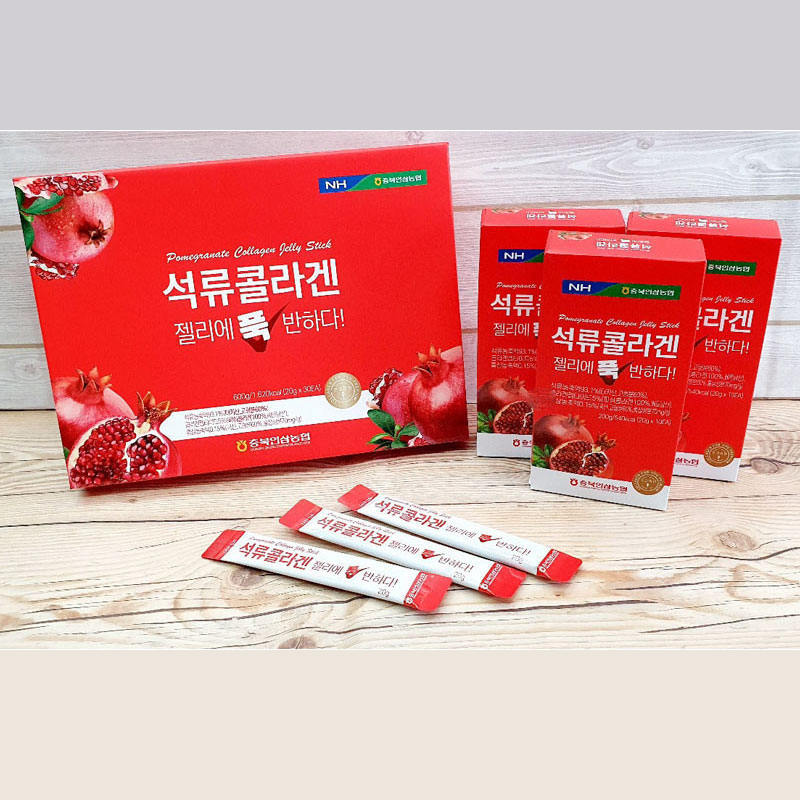 韓國 NH 石榴膠原蛋白 果凍條 禮盒 600G/盒 效期2024.11.01《釜山小姐》
