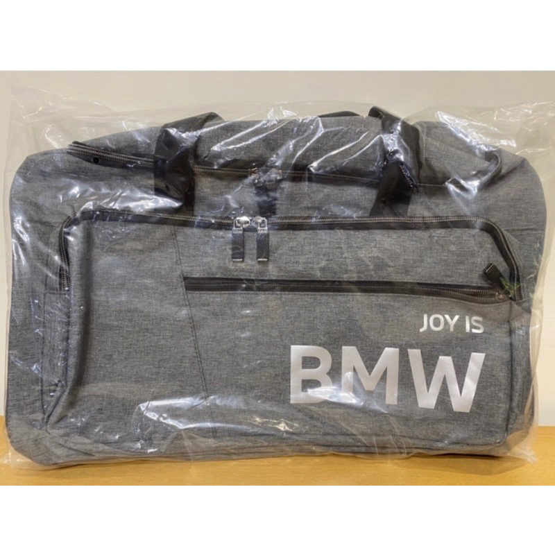 BMW灰色運動旅行袋