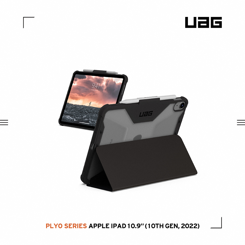 【新品】UAG iPad 10th 10.9吋/Air 10.9吋 耐衝擊全透保護殻（經典黑/迷彩雙色）