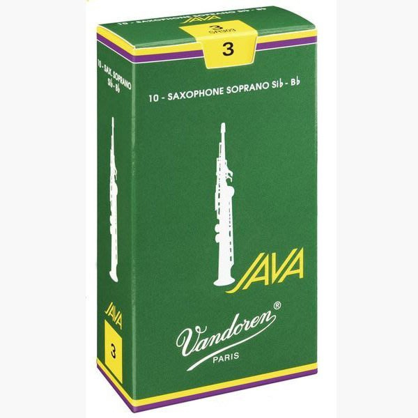 【艾笛斯樂器】Vandoren 薩克斯風 高音竹片 Java Green 綠盒 Sop. Sax  10片裝