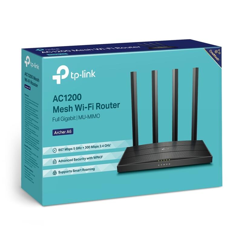 TP-LINK Archer A6 雙頻路由器 AC1200 WIFI分享器 三年保固第一年換新