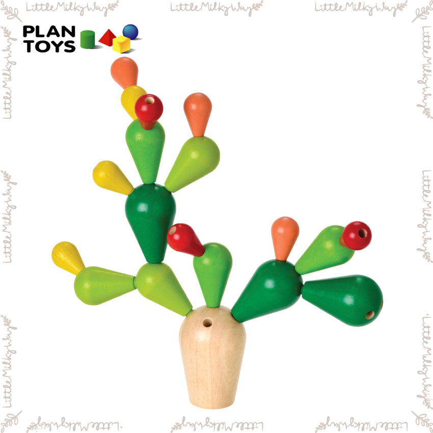 【LMW親子選品】現貨🌿泰國 Plantoys - 平衡仙人掌🌿木質玩具 拼圖玩具 益智玩具 學習認知系列