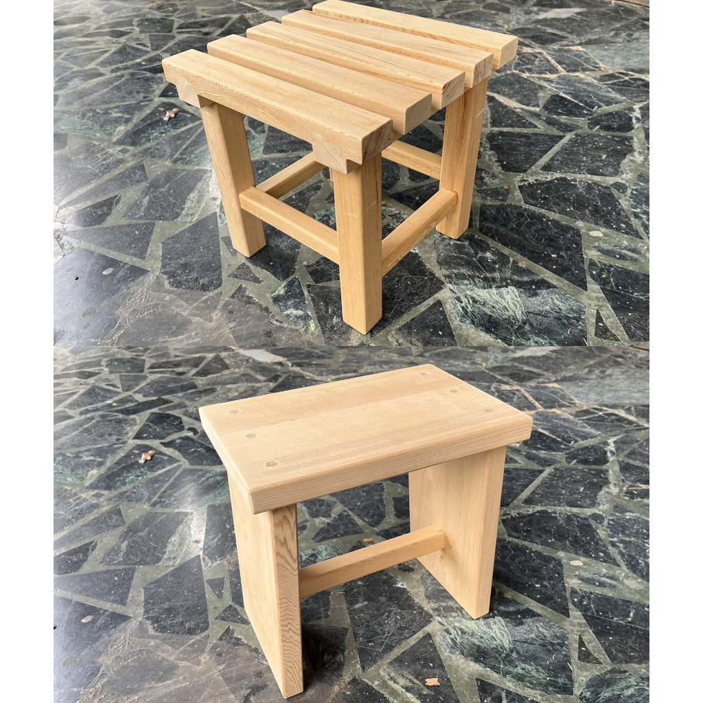 【芳民檜木工坊】60年經驗的國寶級老師傅親手製作《台灣檜木小椅凳 小板凳》