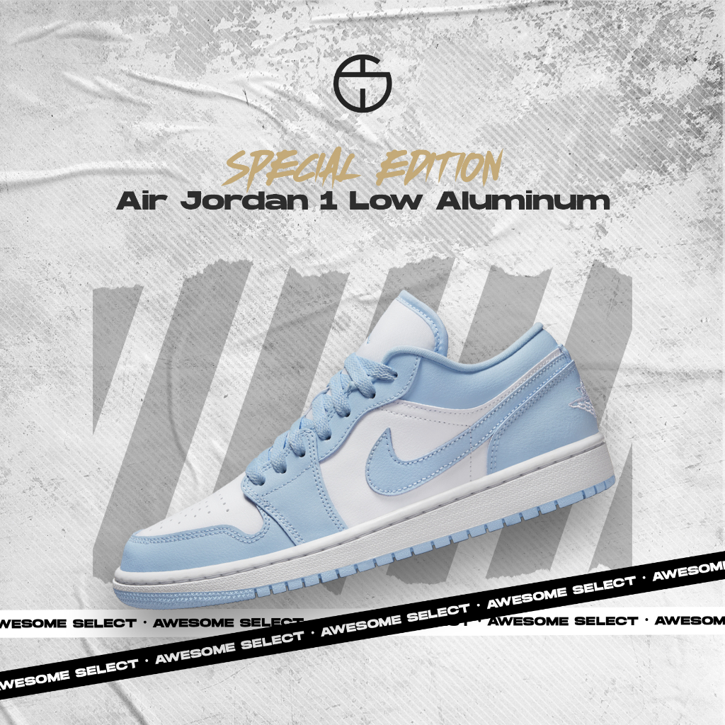 奧升嚴選 • Air Jordan 1 Low Aluminum 大學藍 藍白 淺藍 北卡藍 DC0774-141