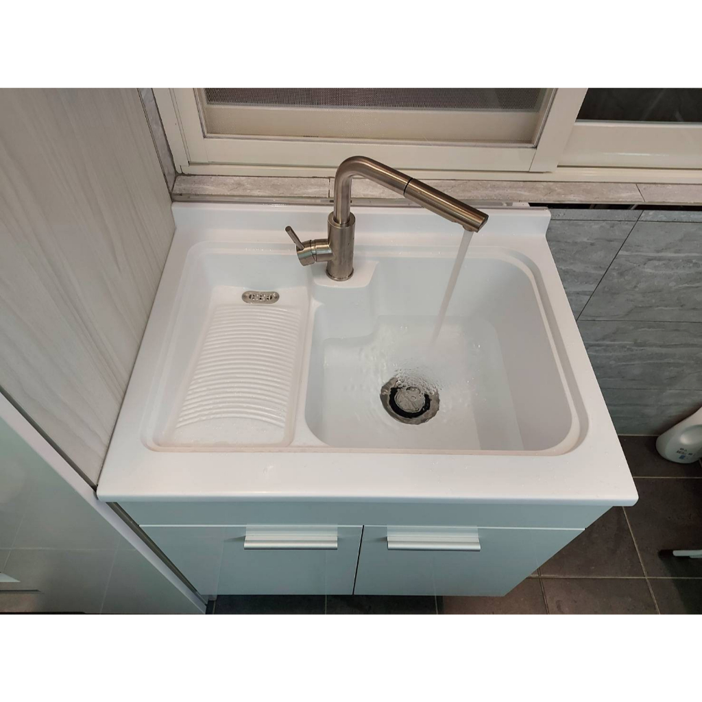 【IDEE】W-701W-72 亞特蘭人造石。人造石水槽。洗衣板。陽洗台。洗衣台。洗衣檯。洗衣槽。檯面櫃 ~ 台灣製