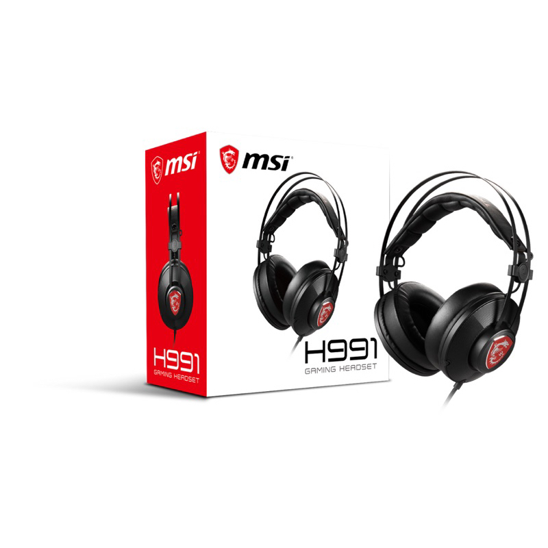 MSI 微星 H991 GAMING HEADSET 電競耳機/有線耳機/耳麥/耳機麥克風/耳罩式 全新盒裝