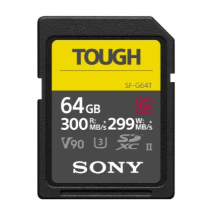 SONY SF-G64T SD SDXC 64G/GB 300MB/S V90 TOUGH UHS-II 高速記憶卡