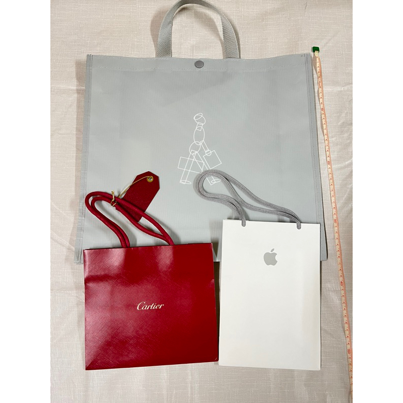Cartier小紙袋，Apple小紙袋，Porter大環保袋（組合，不拆賣）
