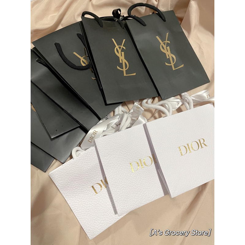 / Dior YSL / 專櫃紙袋+緞帶