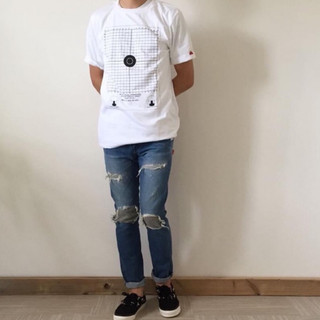 WTAPS 16SS BLUES VERY SKINNY TRASH DENIM 破壞 丹寧褲 XL