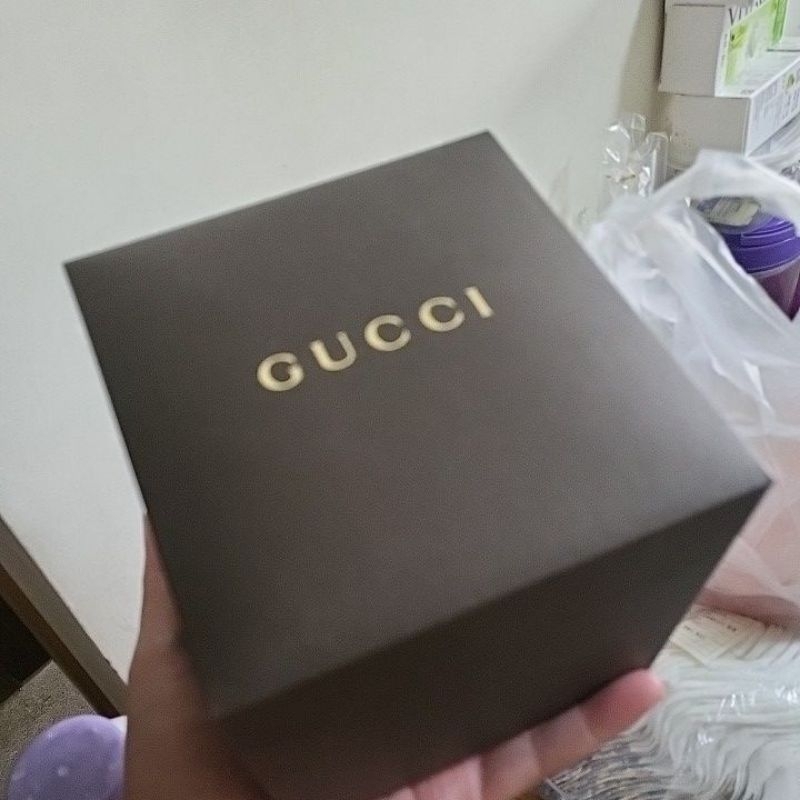 真品•名牌•GUCCI•空盒，手錶盒