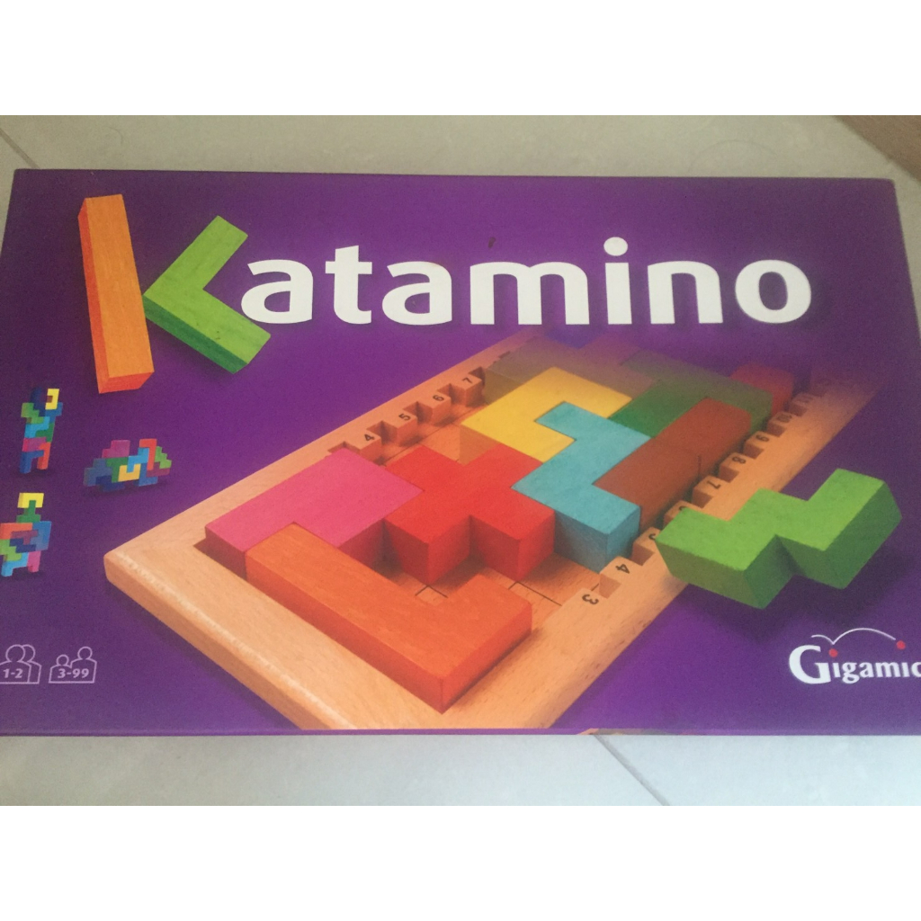 【近全新】Gigamic KATAMINO 百變積木 挑戰金頭腦 歐美親子桌遊 兒童益智木質玩具 數學教具俄羅斯方塊