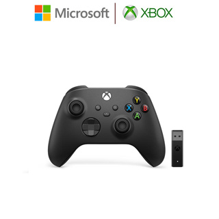 【含稅店】微軟Xbox 無線控制器 + 無線轉接器 手把 搖桿 磨砂黑 黑色 Series X S ONE win10