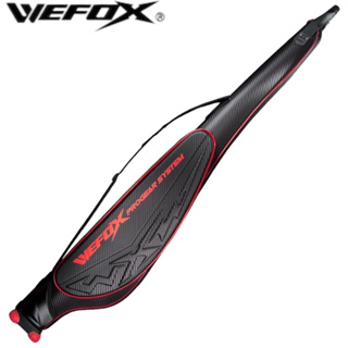 《WEFOX》WAX-8472N 黑紅色中肚竿袋 中壢鴻海釣具館 磯竿袋 釣竿袋 需宅配