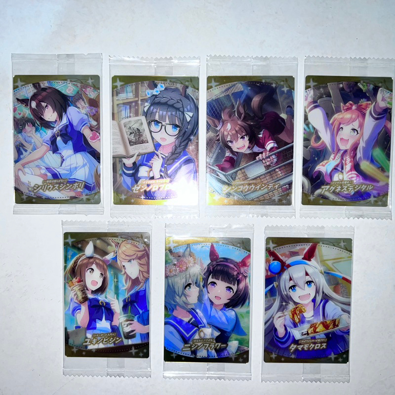 ￥My公仔￥天狼星象徵 荒漠英雄 新光風 愛麗數碼 雪之美人 西野花 玉藻十字 SR 支援卡 賽馬娘 馬娘 餅卡 收藏卡