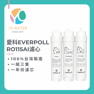 【EVERPOLL】RO-115AI專用濾芯組(三入組)