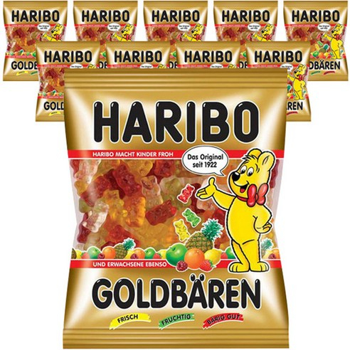 Haribo 哈瑞寶 小熊QQ水果軟糖 100g x 10入