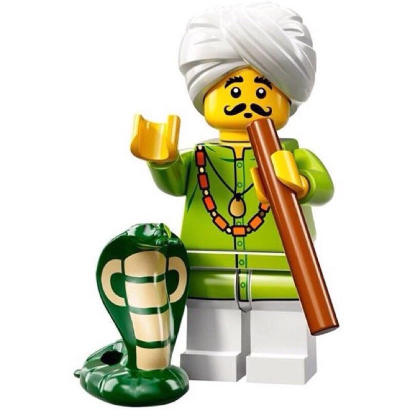 【豆豆Toy】LEGO 71008.樂高人偶抽抽包第16代.4號-馴蛇人.弄蛇人.眼鏡蛇🐍.響尾蛇.全新現貨