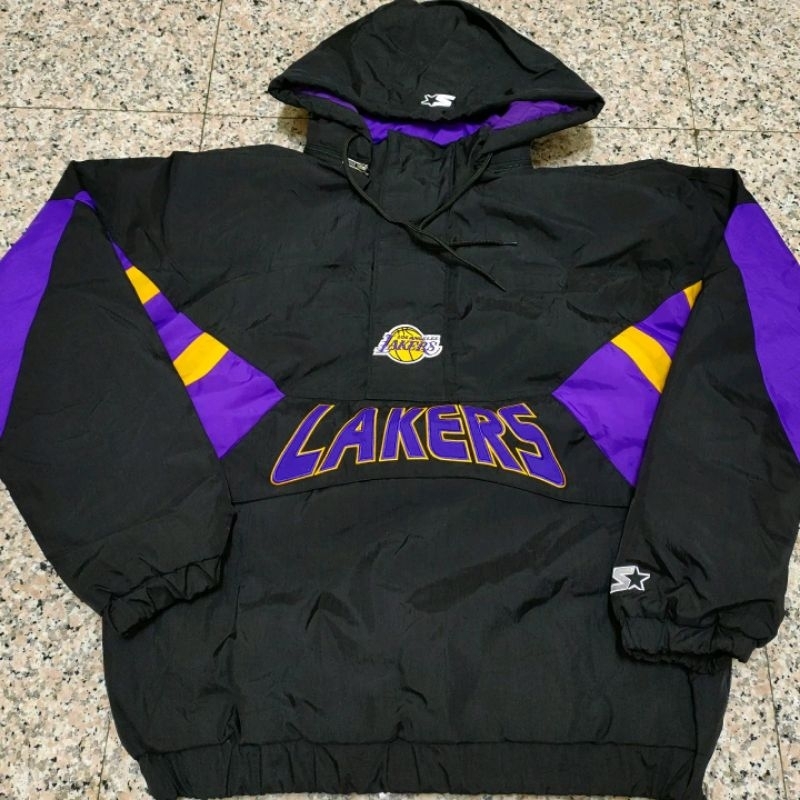 Starter LAKERS 湖人隊 半拉鏈 衝鋒衣 外套 尺寸S~XL