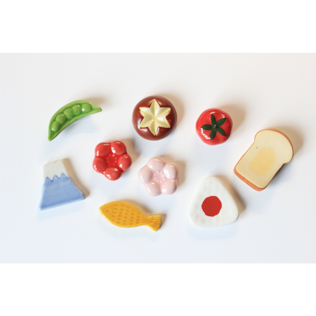 Natural Kitchen 日本 筷架 富士山 飯糰 蔬果 吐司 梅花 雜貨 二手
