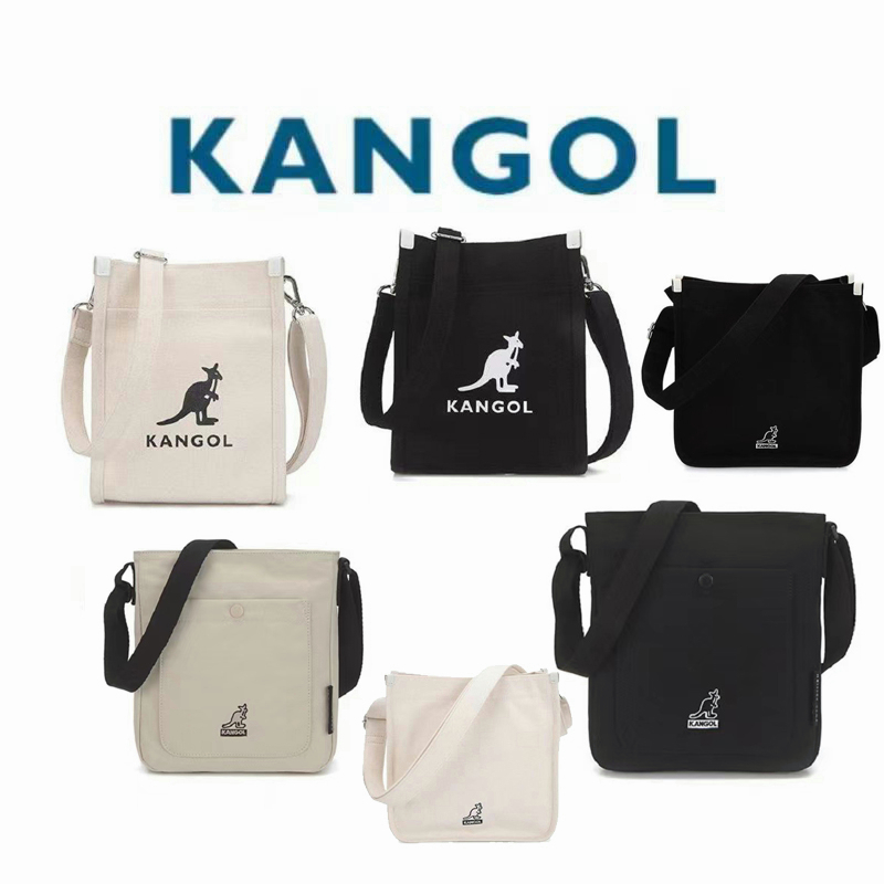 【tiny spot】KANGOL 帆布包 小方包 托特包  時尚 兩用包 側背包 斜背包 手提包 手機包 購物袋 韓國