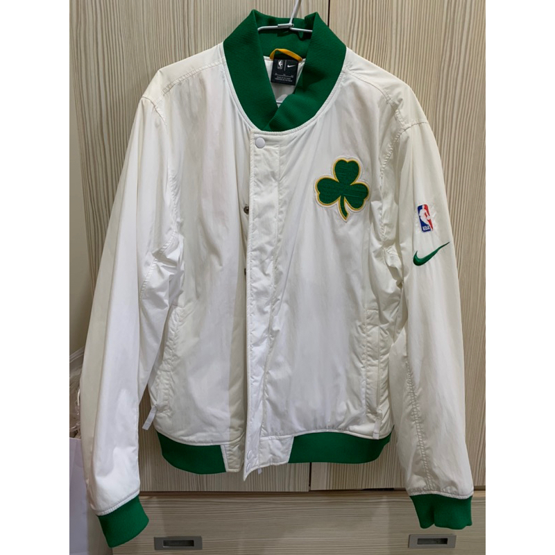 NIKE NBA BOSTON  CELTICS  男裝 外套 棒球外套 白 賽爾提克 AH5271-100