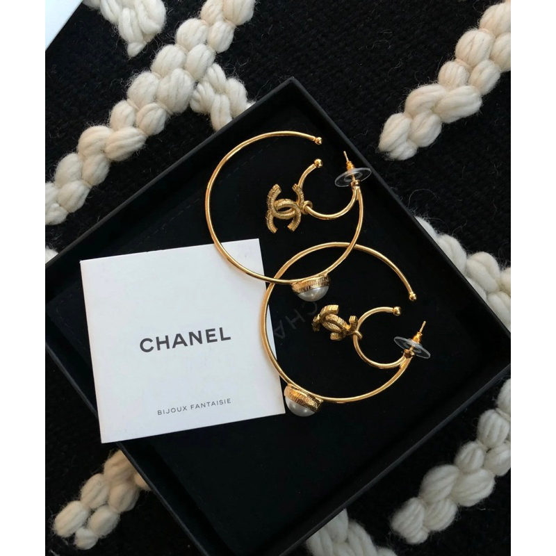 (正品) CHANEL 香奈兒 耳環