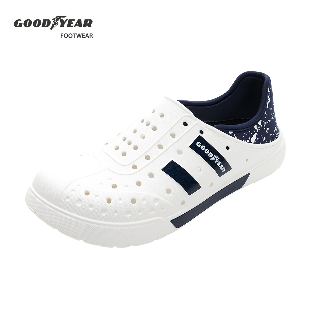 GOODYEAR固特異 男女鞋 多功能洞洞鞋 白藍 / GAMP33309/K Shoes Plaza