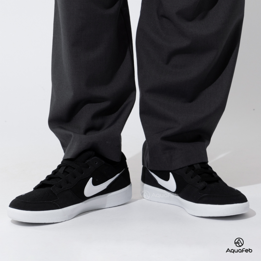 Nike SB Force 58 男 黑 麂皮 刺繡小勾 運動 休閒 滑板鞋 CZ2959-001